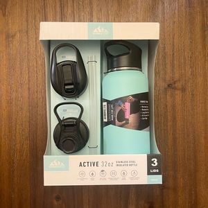 32oz Hydrapeak Active Water Bottle in Aqua